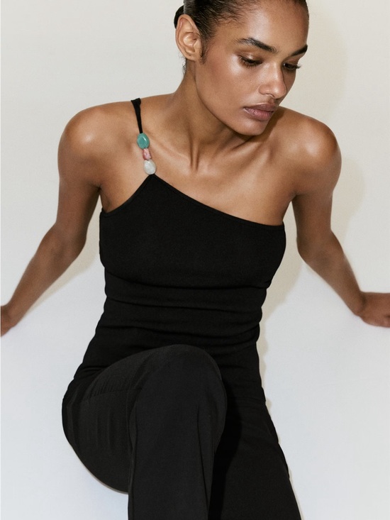Mango Tops - NWT (size L) MANGO KNIT ASYMMETRIC TOP